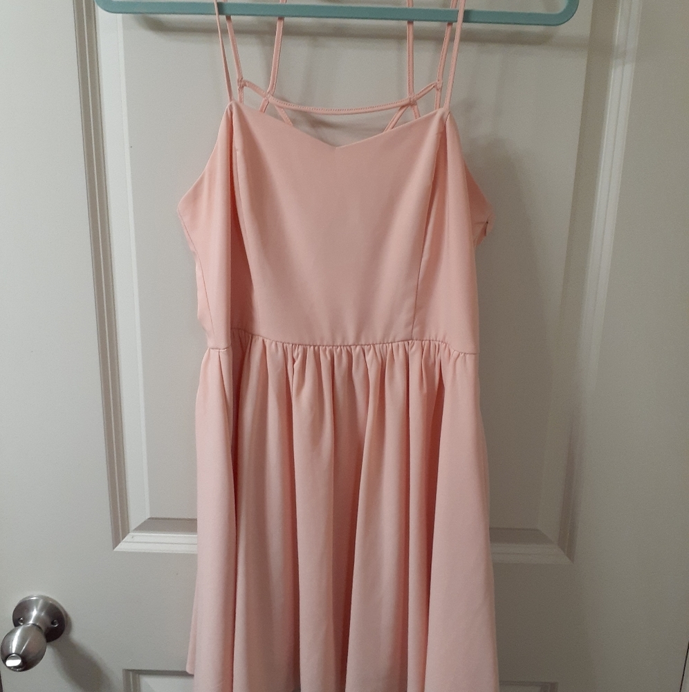 Baby pink dress